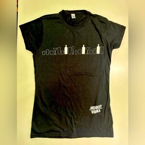 NEW - Black Absolute Vodka Tee Shirt